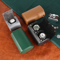 DrikLux 德克力时 新款高档手表盒收纳盒子便携迷你随身旅行单个真皮手工表包送礼物