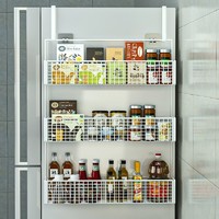 邦尼 冰箱置物架侧面边收纳架厨房用品多层保鲜膜调料瓶免打孔侧壁挂架