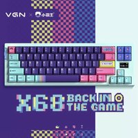 VGN 现货VGN X68小霸王游戏动力无线蓝牙三模客制化机械键盘
