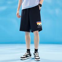 限尺码：ANTA 安踏 运动短裤男夏季针织休闲五分裤宽松运动短裤舒适休闲裤
