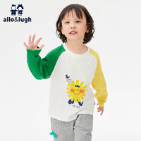 allo&lugh 阿路和如 allolugh童装2024春季儿童新款中小男童t恤休闲全棉长插肩袖