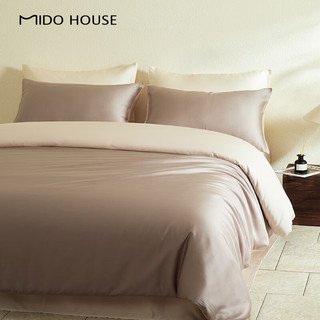 MIDO HOUSE铭都60支天丝™纤维拼色床单被套床品套件 脏粉 1.5/1.8m床单款四件套