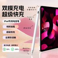 千飒 SD02电容笔 苹果iPad磁吸type-c双充电模式主动式手写触控笔 晶钻白