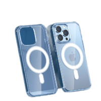 POSKELRTY 适用磁吸12苹果13手机iPhone14/11/15防摔Max透明 不带动画 苹果12/12 pro-6.1
