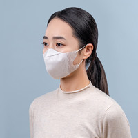 IRIS 爱丽思 口罩一次性防尘透气护理口罩三层成人款50枚独立包装 白色