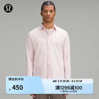 lululemon 丨New Venture 男士修身剪裁长袖衬衫 速干透气 LM3CYES 淡粉色