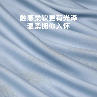 LOVO罗莱生活旗下品牌 莱赛尔四件套被套床单枕套夏季舒爽套件 南法假日-蓝 1.8米床(适配220x240被芯)