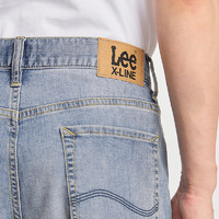 88VIP：Lee 24春夏新品宽松直筒浅蓝色轻薄男牛仔短裤凉凉裤LMB1009033HN