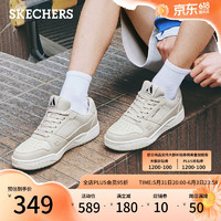 SKECHERS 斯凯奇 时尚舒适男士板鞋183250 乳白色/OFWT 41.5
