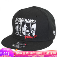 美职棒(MLB)男士经典六面板聚酯纤维休闲棒球帽202890潮牌 Black A