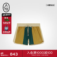 ASH女装2024夏季透气舒适系带修身运动短裤 翡翠绿 A70