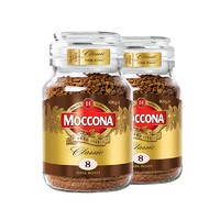 Moccona 摩可纳 深度烘焙冻干速溶咖啡无蔗糖黑咖啡100g*2瓶