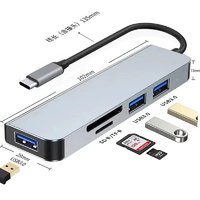 RIHAO 日灏Type-C扩展坞雷电拓展USB3.0转接HDMI适用苹果华为笔记本电脑