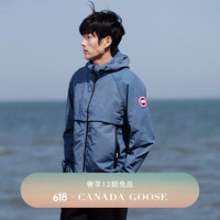 CANADA GOOSE 12期免息：加拿大鹅（Canada Goose）Faber 男士连帽衫户外休闲风衣外套 2440M 222 超氧蓝 L