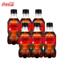 PLUS会员：Coca-Cola 可口可乐 汽水碳酸饮料 300ml*6瓶