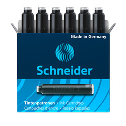 Schneider 施耐德 德国schneider施耐德欧标通用口径 2.6黑色学生用墨囊墨胆墨水胆