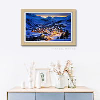 3D-JP 平面塑料拼图     1000片成人高难度风景装饰阿尔卑斯山雪景