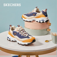 斯凯奇（Skechers）奶茶熊休闲运动鞋女跑步鞋子女厚底增高13167 焦糖栗子/TNV 40
