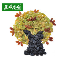 西域果园 打包新疆三彩葡萄干150g吐鲁番葡萄干蜜饯果干包邮