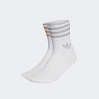 adidas 阿迪达斯 官方三叶草女子经典舒适三条纹短筒运动袜子HK0301