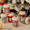 STARBUCKS 星巴克 经典红杯款挂饰套装系列6个可爱mini款礼物陶瓷挂件