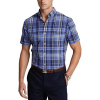 Polo Ralph Lauren男士条纹衬衫短袖青春欧美 Blue Multi M