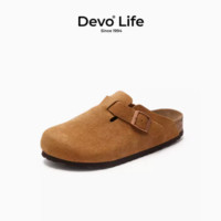 Devo 的沃 新店铺 DevoLife旗舰店）的沃 软木男士勃肯半拖鞋