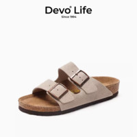 Devo Life DevoLife旗艦店）  男女同款春夏季情侶簡約涼拖鞋
