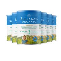 今日必买：BELLAMY'S 贝拉米 澳大利亚贝拉米进口正品宝宝有机奶粉3段1-3岁900g*6罐