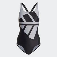 adidas 阿迪達斯 露背性感顯瘦時尚透氣簡約女子連體泳衣沙灘泳衣