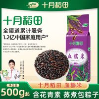 百亿补贴：SHI YUE DAO TIAN 十月稻田 农家黑糯米江米紫米杂粮包粽子米2斤