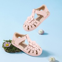 BeLLE 百丽 24年夏季新品女童包头鞋百搭可爱花朵学步凉鞋