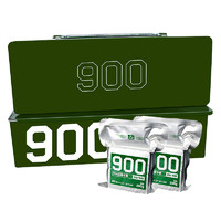 900牌 900压缩饼干 旅行包装版 方便应急食品 200g*6包铁盒装（1.2公斤）