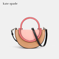Kate Spade KS奢侈品 女士专柜款中号粉色皮质手提单肩斜跨包PXRUA323 548 拼色