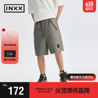 英克斯（inxx）APYD 潮流简约夏季短裤男女同款宽松休闲APE2240625 灰色 S