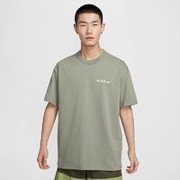 NIKE 耐克 男T恤夏季新款背标印花宽松纯棉厚实落肩短袖上衣HF6172-053