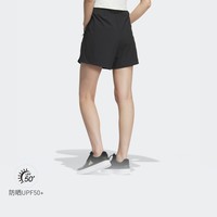 adidas 阿迪达斯 简约宽松防晒UPF50+梭织短裤女装夏季adidas阿迪达斯官方轻运动