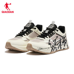 qiaodan乔丹中国乔丹商场同款男子老爹鞋2024夏季系带皮面潮流休闲鞋