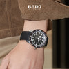 RADO 雷达 表（RADO）瑞士手表 库克船长 皮质表带 赠替换表带 男士动力储存机械手表R32505018