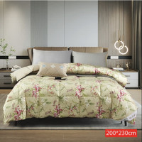 NICED 奈士迪 全棉印花95%白鹅绒印花羽绒被 200*230cm（填充500g）