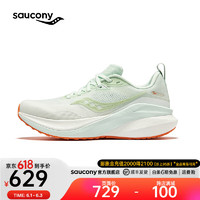 Saucony索康尼率途稳定支撑跑鞋女24年女跑步鞋透气运动鞋女MARSHAL 绿白2 36