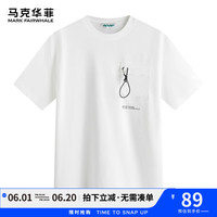  MARK FAIRWHALE/马克华菲 机能口袋 男士短袖T恤