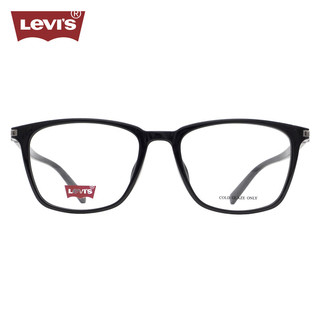 李维斯（Levi's）男款近视眼镜框架LV7115/F/CN 807+依视路爱赞全晰膜御1.74 807黑色