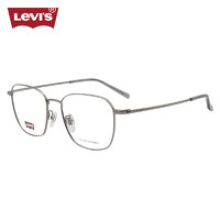 李维斯（Levi's）眼镜框男款近视眼镜架LV7162/6LB+依视路钻晶膜岩1.60镜片 6LB枪灰色