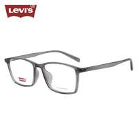李维斯（Levi's）眼镜框男款近视眼镜架LV7111/KB7+依视路钻晶膜岩1.67镜片 KB7透明灰