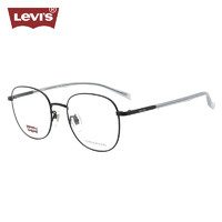 李维斯（Levi's）眼镜框男款近视眼镜架LV7099/807+依视路爱赞全晰膜御1.60镜片 807黑色