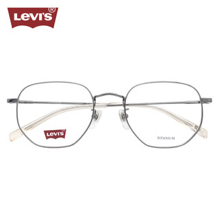 李维斯（Levi's）男款近视眼镜框架LV7123/CN 6LB+国产1.598防蓝光镜片 6LB枪色