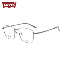 李维斯（Levi's）眼镜框男款近视眼镜架LV7144/JWW+依视路钻晶膜岩1.67镜片 JWW枪灰色