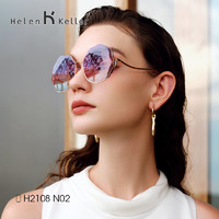 Helen Keller 新款ins墨镜女潮太阳眼镜高级防紫外线大脸显瘦H2108