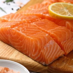 hiseafood海思芙智利原切三文鱼块1kg大西洋鲑冷冻海鲜生鲜鱼类宝宝